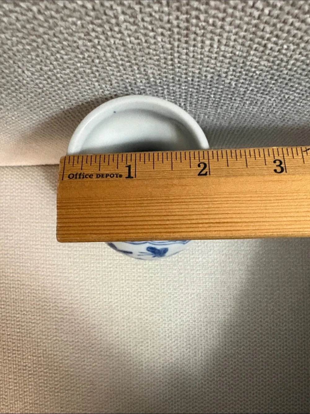 Vintage Blue and White Floral Porcelain Vase